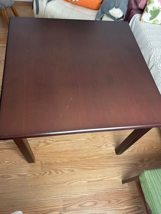 Mesa extensible madera marrón.