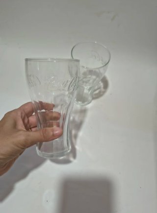 2 Bicchieri Coca-Cola Vetro Trasparente