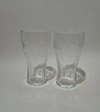 2 Bicchieri Coca-Cola Vetro Trasparente