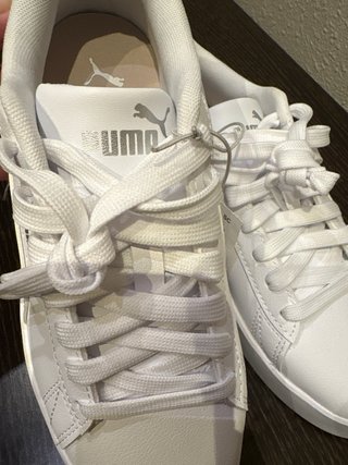 Zapatillas Puma Blancas Detalle Rosa Talla 37