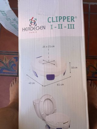 Elevador WC Clipper III con tapa de Herdegen