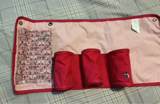 Estuche MILAN enrollable búhos rosa