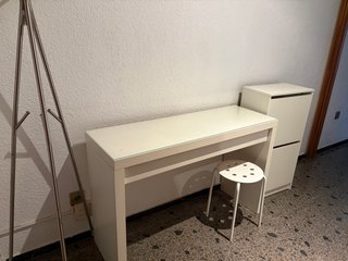 Recibidor Blanco y Metal