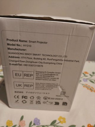 Proyector HY310 Dorado/Blanco Casi Nuevo