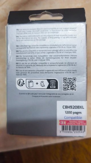 Cartucho Tinta Negra SMARTOMI H920XLB