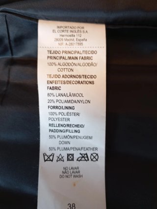 Chaqueta negra mujer Tintoretto