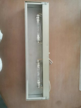 Aplique de pared gris/plateado