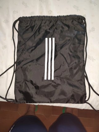 Mochila Adidas Cordones Negra