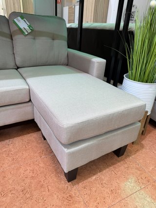 Sofá Chaise Longue Reversible Beige