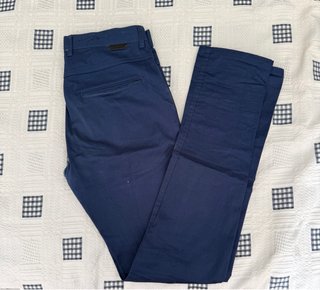 Pantalón Chino Zara Hombre Talla 38 Azul