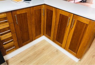 Mueble de cocina madera cerezo