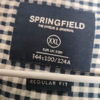 Camisa Springfield cuadros talla XXL