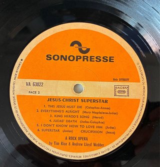 Disco Jesus Christ Superstar Rock Opera