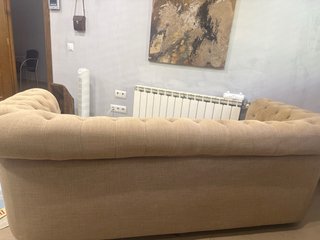 Divano Chesterfield Beige 3 Posti