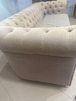 Divano Chesterfield Beige 3 Posti