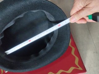 Sombrero de lana negro mujer