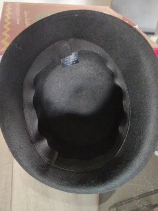 Sombrero de lana negro mujer