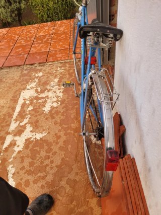 Bicicleta Orbea azul antigua