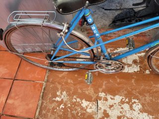 Bicicleta Orbea azul antigua