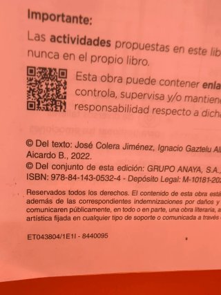 Matemáticas 3 ESO ANAYA operación mundo