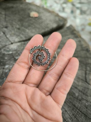 Aros Espiral Plateado