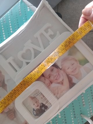 Portafoto multiplo LOVE bianco