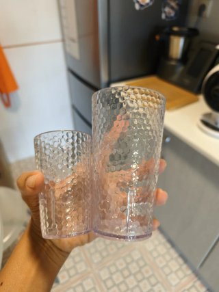 Vasos Mickey Mouse plástico transparente