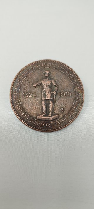 Moneda Réplica Méndez Núñez Vigo 1890