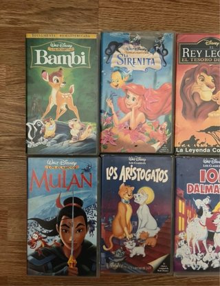 Películas VHS Disney Clásicos (Español)