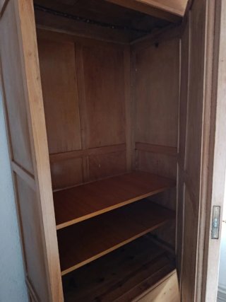 Armario antiguo madera con espejo, Más de 100 años