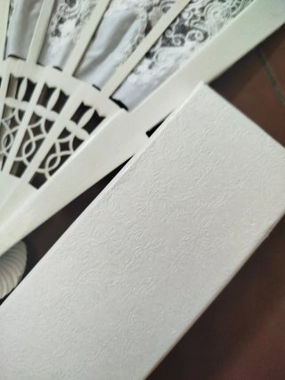 Abanico de encaje para novia