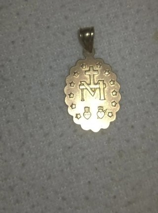 Colgante Virgen María Oro