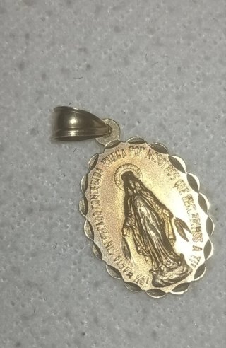 Colgante Virgen María Oro