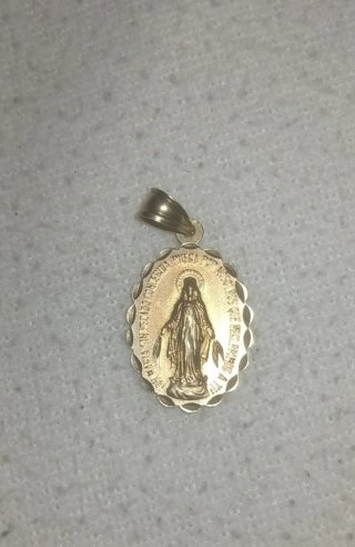 Colgante Virgen María Oro