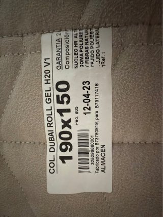 Colchón de tela en buen estado