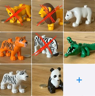 Lego Duplo animali adulti Zoo Safari