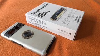 Funda y 2 protectores cristal templado Pixel 7 Pro