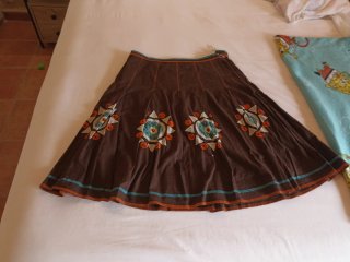 Falda midi Women'secret Talla S con forro