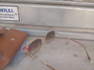 Gafas de Sol Ray-Ban Originales Marrones y Doradas