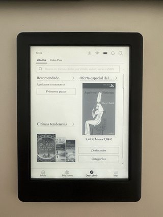 Libro electrónico Kobo Glo HD Negro