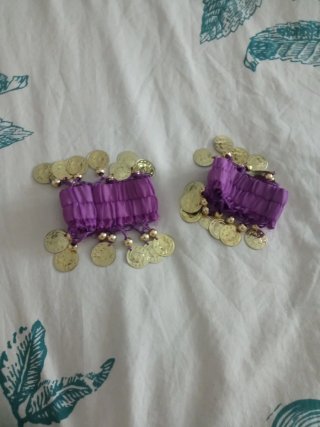 Disfraz Belly Dance Morado y Dorado