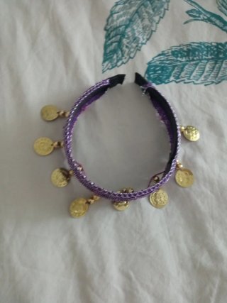Disfraz Belly Dance Morado y Dorado