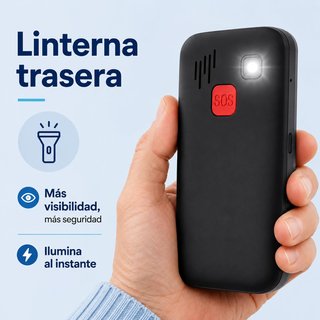 Teléfono Móvil ADOC SP2 Negro