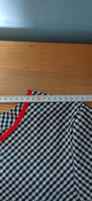 Bata mujer manga corta cuadros