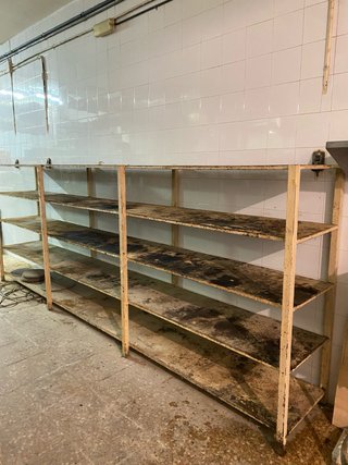 Estantería de hierro soldada 4 metros
