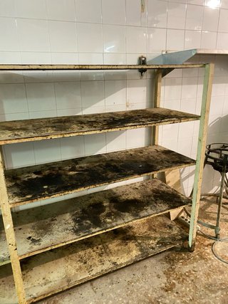 Estantería de hierro soldada 4 metros