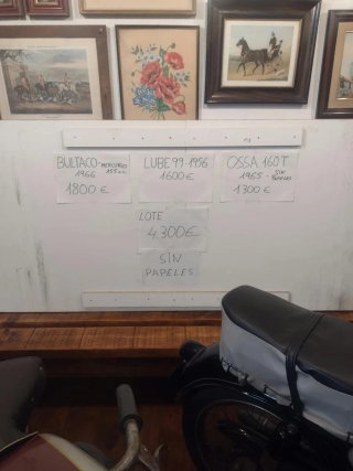 Lote de motos antiguas