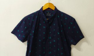 Camisa azul marino Green Coast hombre Talla M