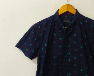 Camisa azul marino Green Coast hombre Talla M
