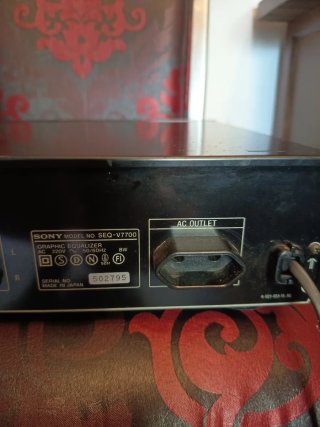 Sony EQ-V7700 Ecualizador Gráfico 7 Bandas